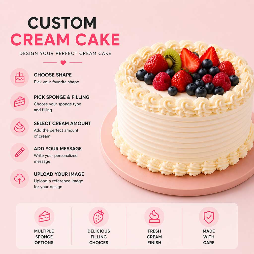 Custom Cream Cake