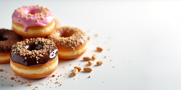 Freshly made gourmet donuts