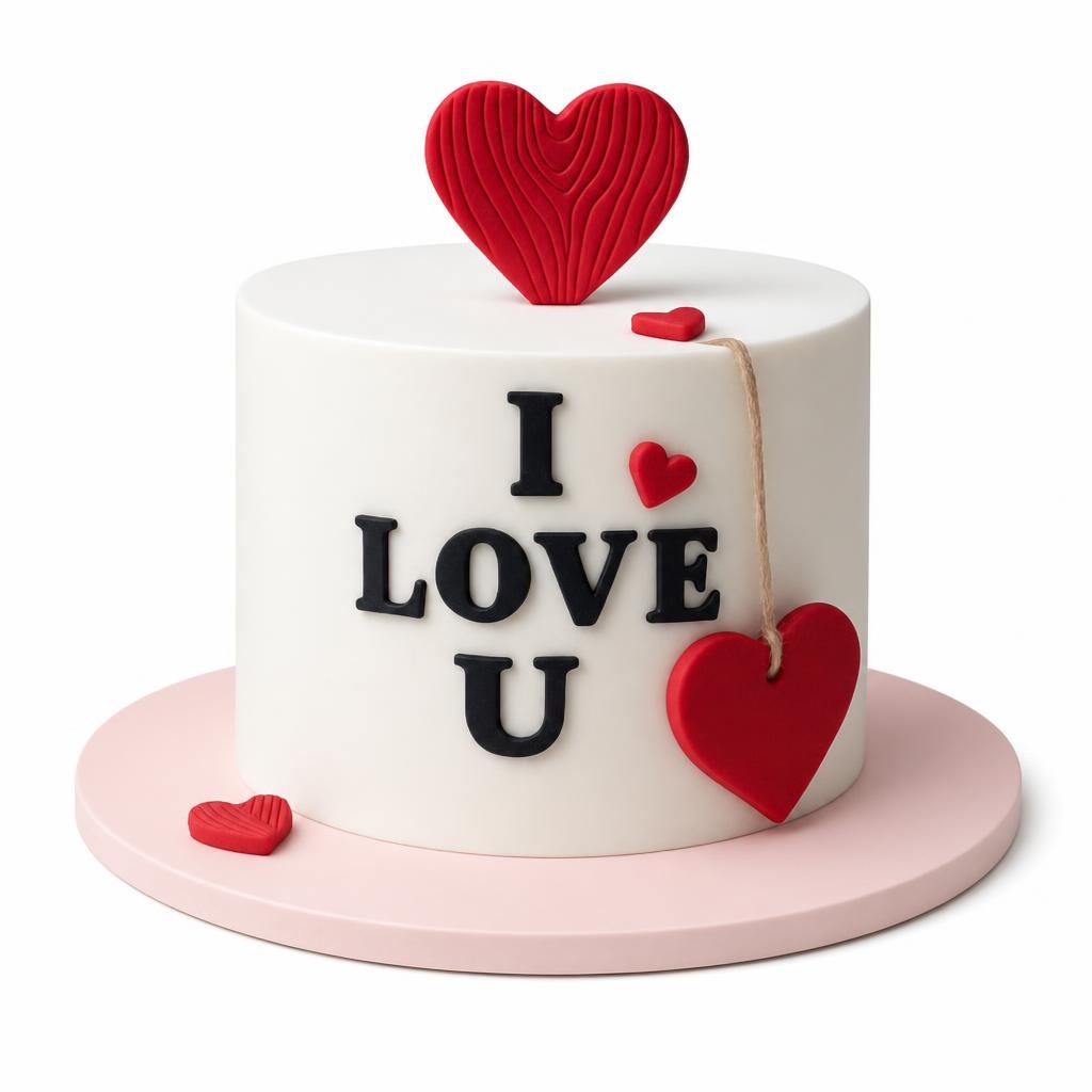 I Love You Cake